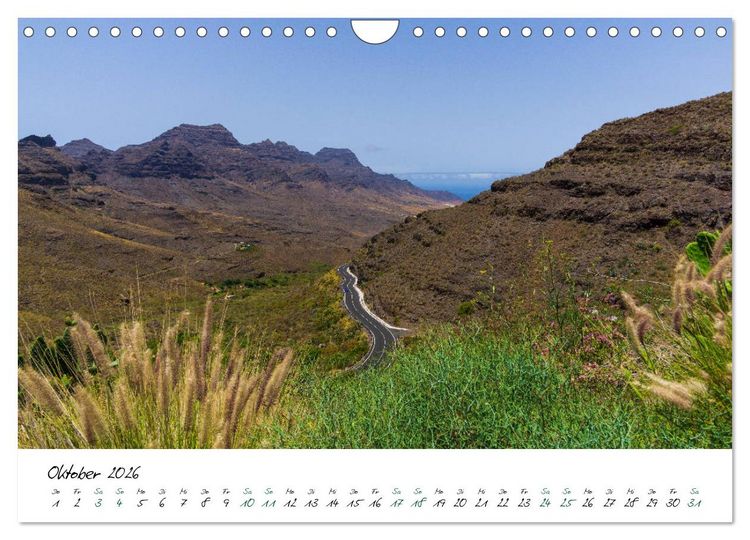 Produktbild: Gran Canaria - 365 Tage Fr&uuml;hling (Wandkalender 2026 DIN A4 quer), CALVENDO Monatskalender