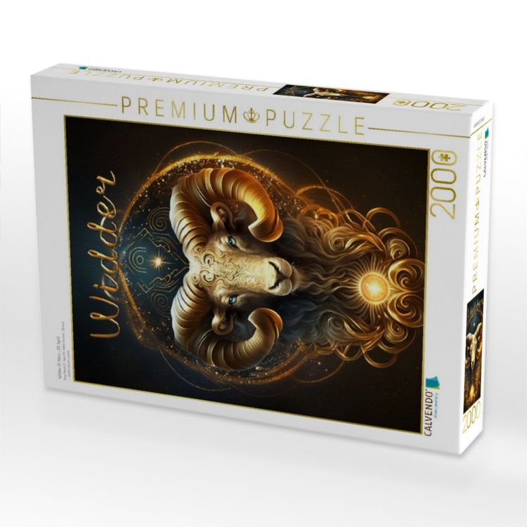 Produktbild: CALVENDO Puzzle Widder 21. M&auml;rz - 20. April | 2000 Teile Lege-Gr&ouml;&szlig;e 90x67cm Foto-Puzzle f&uuml;r gl&uuml;ckliche Stunden