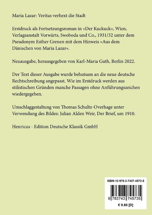 Produktbild: Veritas verhext die Stadt
