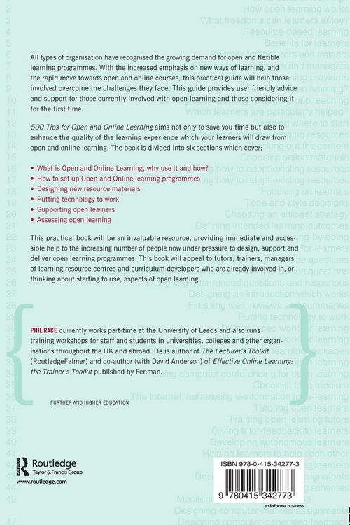 Produktbild: 500 Tips for Open and Online Learning