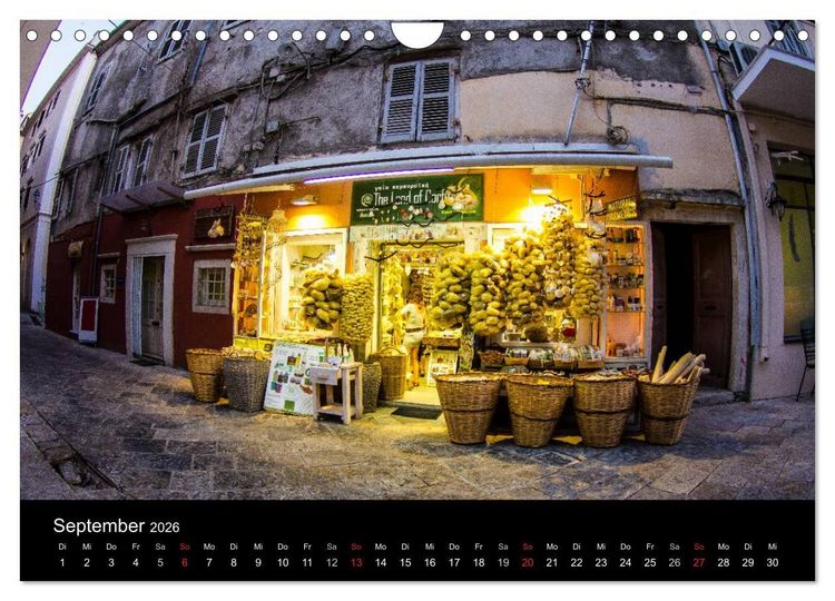 Produktbild: Korfu - Kerkira (Wandkalender 2026 DIN A4 quer), CALVENDO Monatskalender