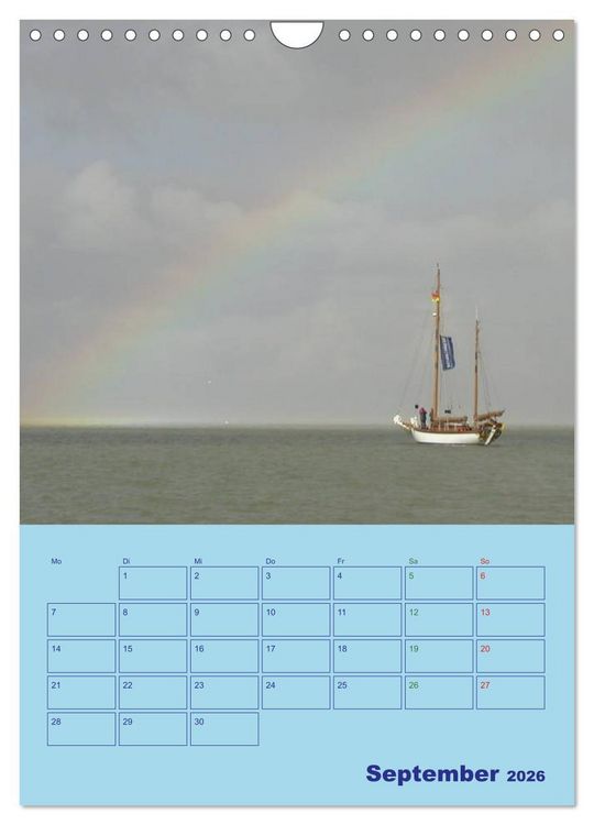 Produktbild: Seefahrer Romantik 2026 (Wandkalender 2026 DIN A4 hoch), CALVENDO Monatskalender