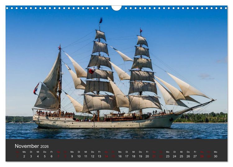 Produktbild: Windjammer-Regatta - Tall Ships Atlantic Challenge (Wandkalender 2026 DIN A3 quer), CALVENDO Monatskalender