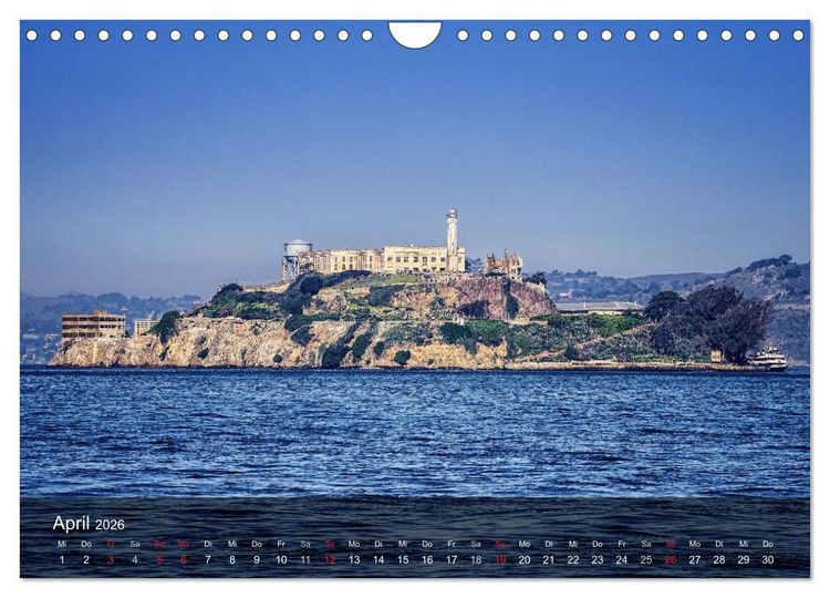 Produktbild: San Francisco Impressionen Tag und Nacht (Wandkalender 2026 DIN A4 quer), CALVENDO Monatskalender