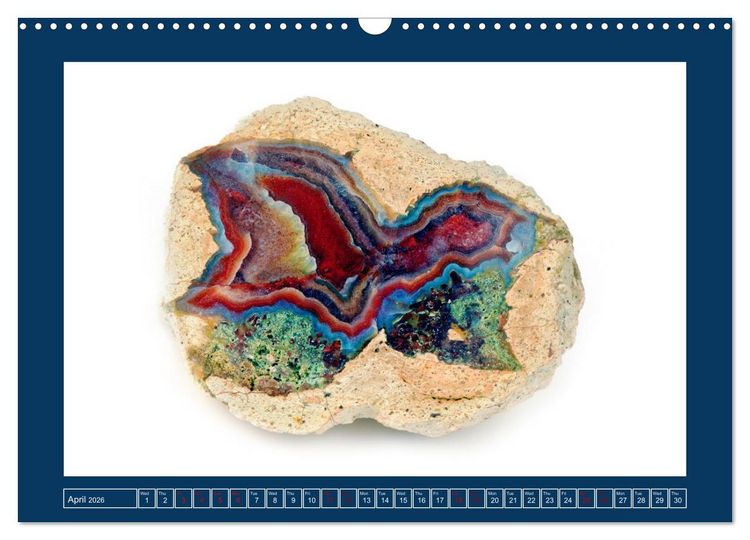 Produktbild: Agates - Polished semi-precious stones (Wall Calendar 2026 DIN A3 landscape), CALVENDO 12 Month Wall Calendar