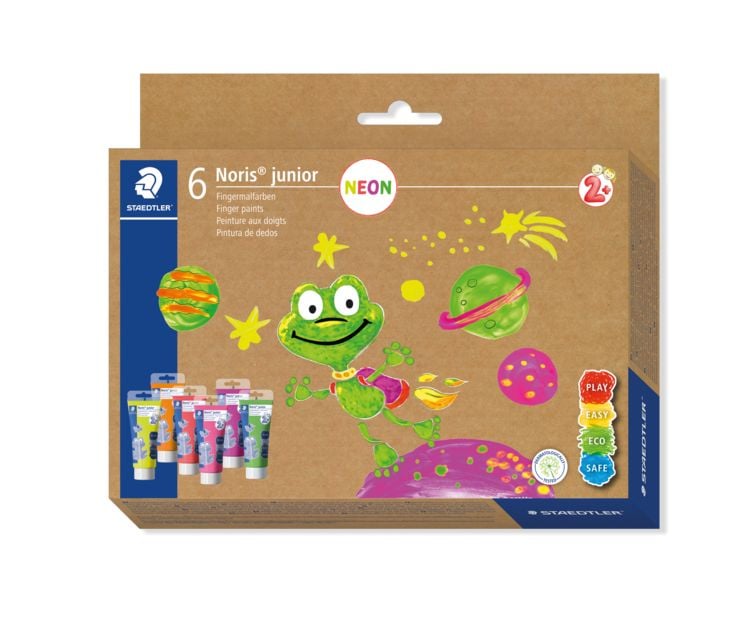 Produktbild: STAEDTLER Noris junior 881 Fingermalfarben, Set Neon, 8816F C6