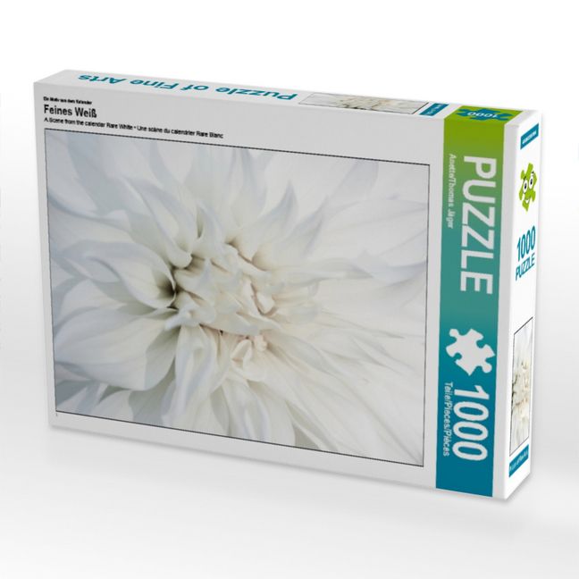 Produktbild: CALVENDO Puzzle Ein Motiv aus dem Kalender Feines Wei&szlig; | 1000 Teile Lege-Gr&ouml;&szlig;e 64x48cm Foto-Puzzle f&uuml;r gl&uuml;ckliche Stunden