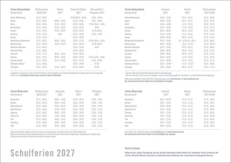 Produktbild: times&more Kalenderbuch schwarz 2027