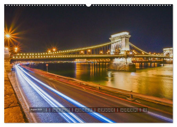 Produktbild: Budapest - Die Stadt an der Donau (hochwertiger Premium Wandkalender 2026 DIN A2 quer), Kunstdruck in Hochglanz