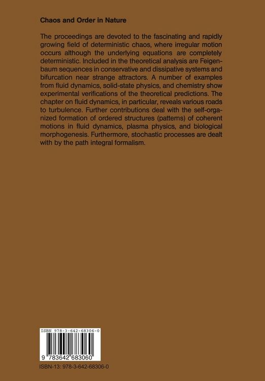 Produktbild: Chaos and Order in Nature