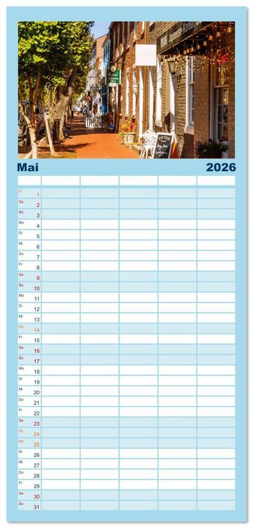 Produktbild: Familienplaner 2026 - Virginia. Amerikanische Sch&ouml;nheit zwischen K&uuml;ste und Bergen mit 5 Spalten (Wandkalender, 21 x 45 cm) CALVENDO