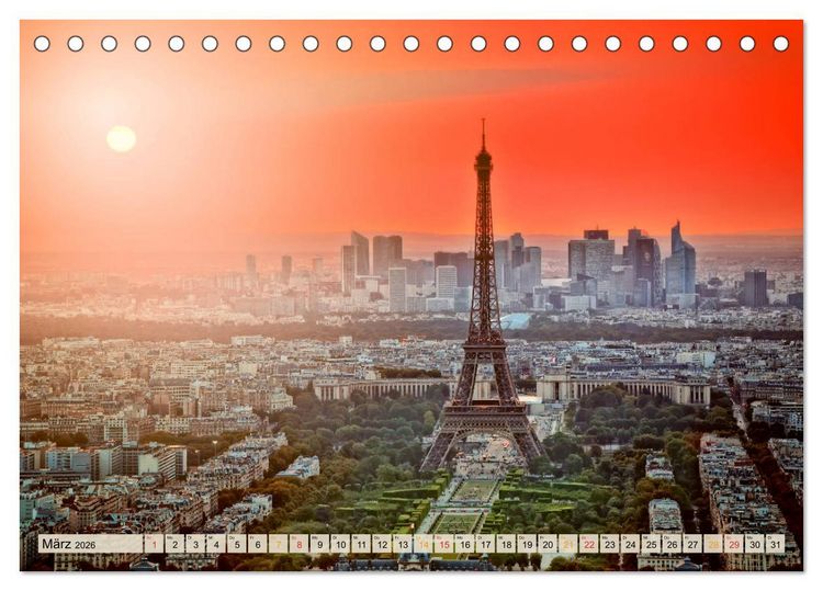 Produktbild: Die 12 meistbesuchten St&auml;dte der Welt (Tischkalender 2026 DIN A5 quer), CALVENDO Monatskalender