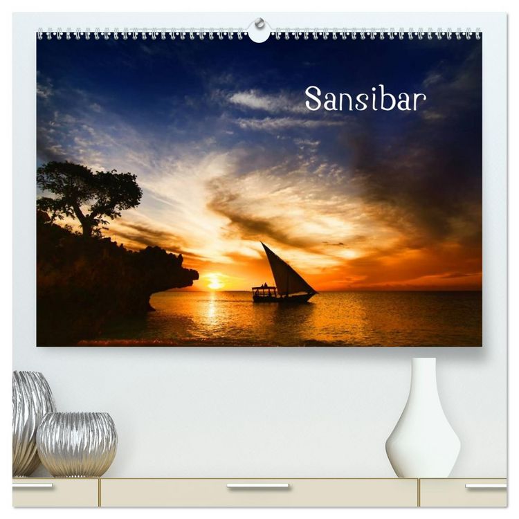 Produktbild: Sansibar (hochwertiger Premium Wandkalender 2026 DIN A2 quer), Kunstdruck in Hochglanz