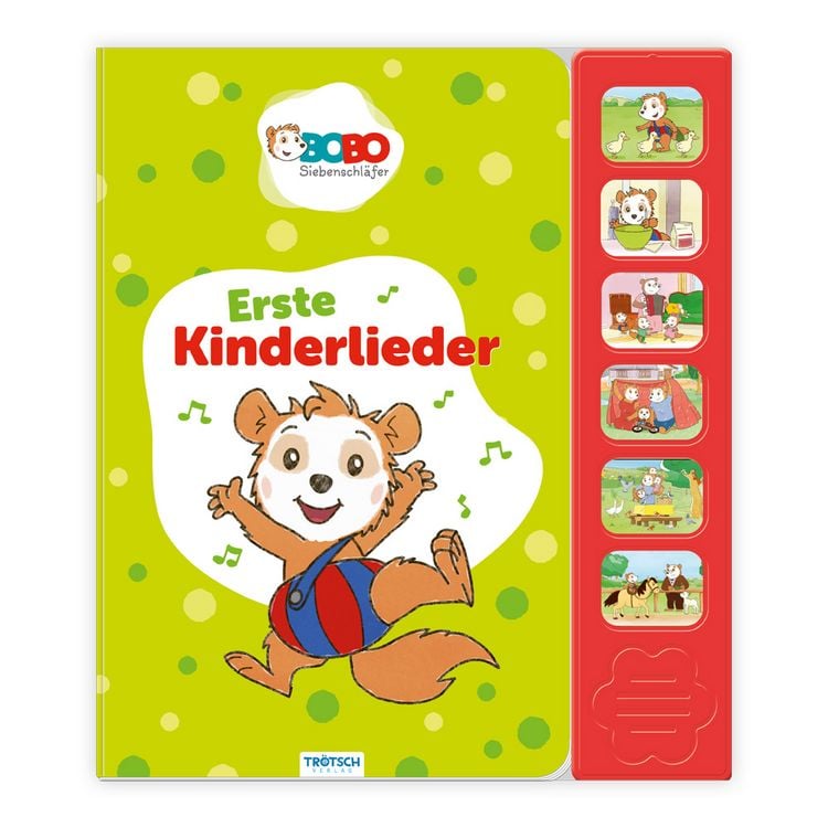 Produktbild: Tr&ouml;tsch Bobo Siebenschl&auml;fer Soundbuch Erste Kinderlieder