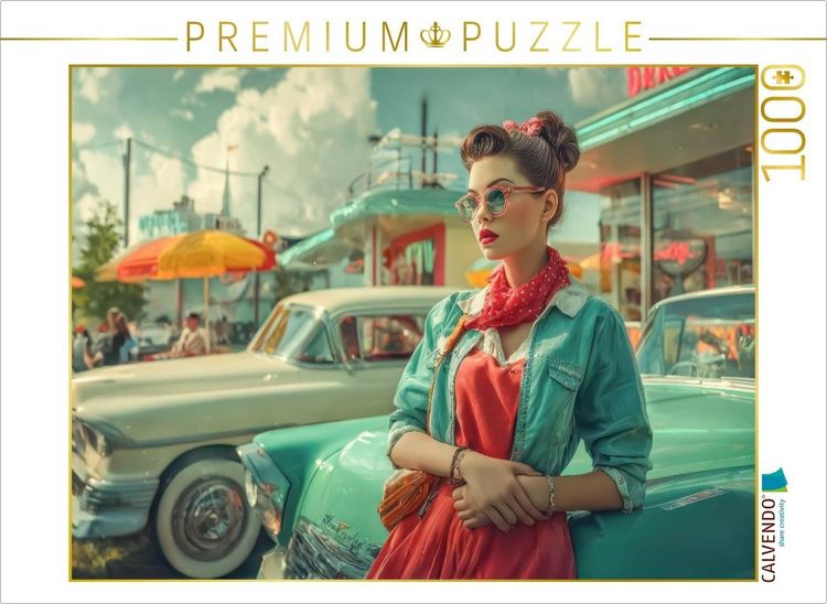 Produktbild: CALVENDO Puzzle Retro-&Auml;sthetik | 1000 Teile Lege-Gr&ouml;&szlig;e 64x48cm Foto-Puzzle f&uuml;r gl&uuml;ckliche Stunden