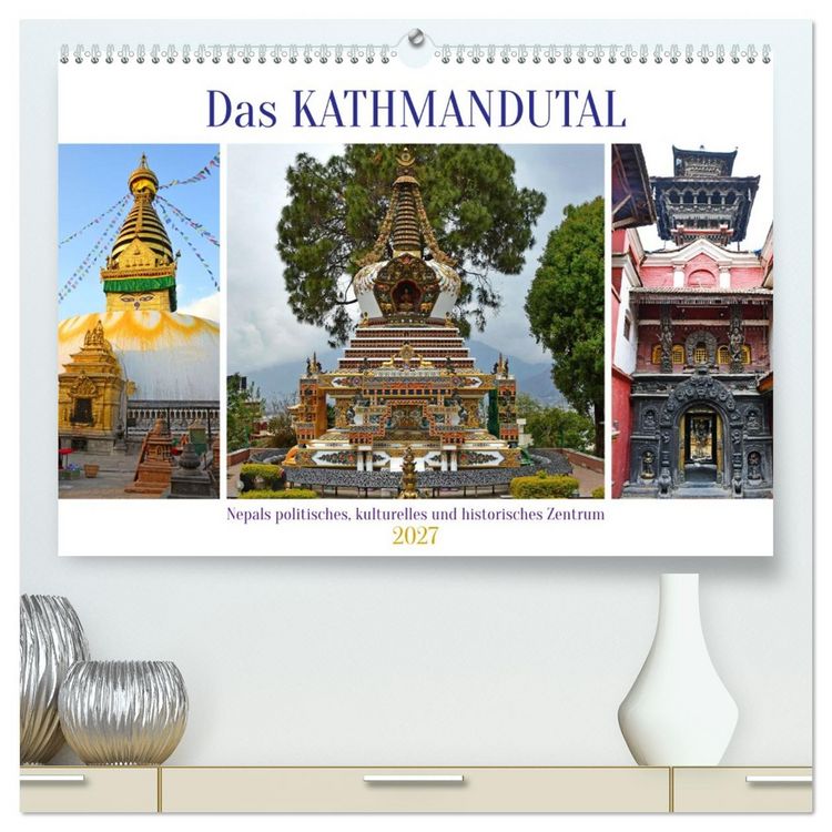 Produktbild: Das Kathmandutal (hochwertiger Premium Wandkalender 2027 DIN A2 quer), Kunstdruck in Hochglanz