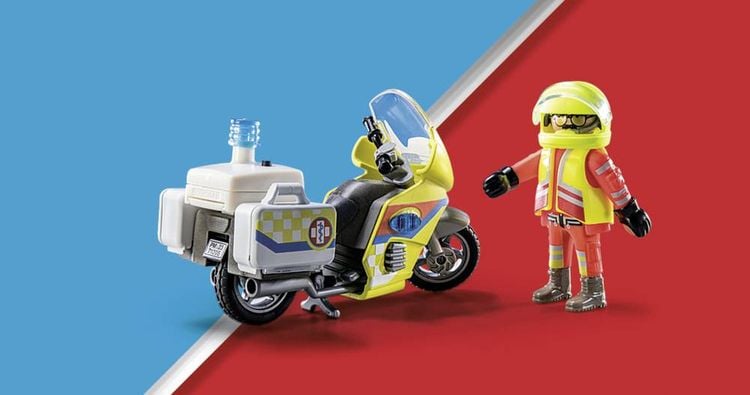 PLAYMOBIL® City Life 71205 Notarzt-Motorrad mit Blinklicht