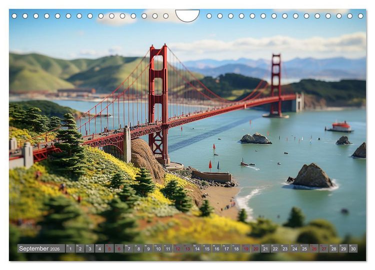 Produktbild: Urlaub in Miniatur (Wandkalender 2026 DIN A4 quer), CALVENDO Monatskalender