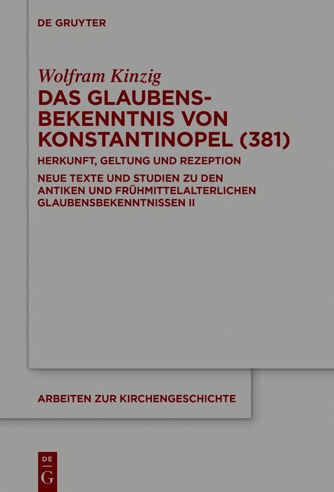 Produktbild: Das Glaubensbekenntnis von Konstantinopel (381)