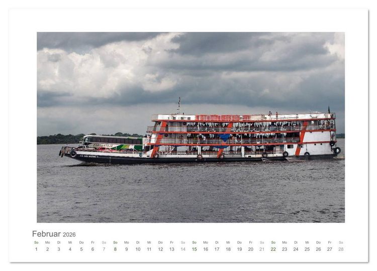 Produktbild: Amazonas, eine Reise entlang seiner Ufer (Wandkalender 2026 DIN A2 quer), CALVENDO Monatskalender