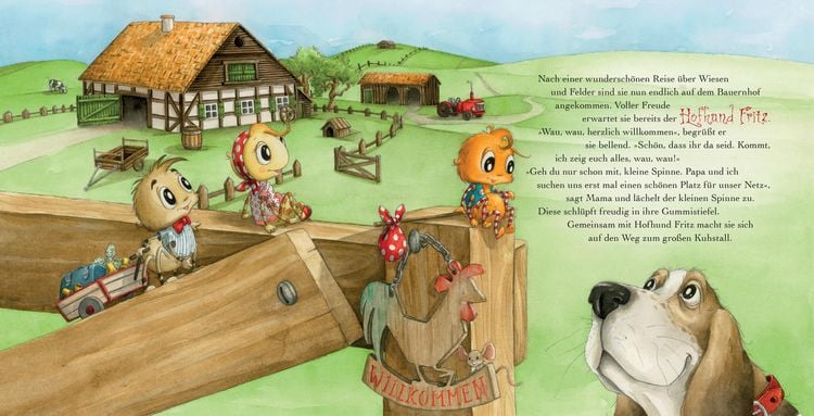 Produktbild: Die kleine Spinne Widerlich - Ferien auf dem Bauernhof Pappbilderbuch