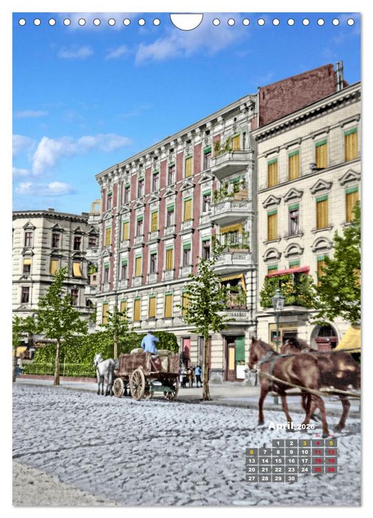 Produktbild: Alt Berlin nach Heinrich Zille in Farbe (Wandkalender 2026 DIN A4 hoch), CALVENDO Monatskalender