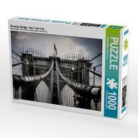 Produktbild: CALVENDO Puzzle Brooklyn Bridge - New York City 1000 Teile Lege-Gr&ouml;&szlig;e 64 x 48 cm Foto-Puzzle Bild von Oliver Pinkoss Photostorys