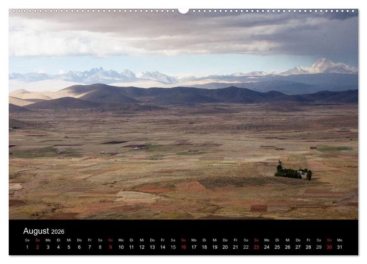 Produktbild: Bolivien (Wandkalender 2026 DIN A2 quer), CALVENDO Monatskalender