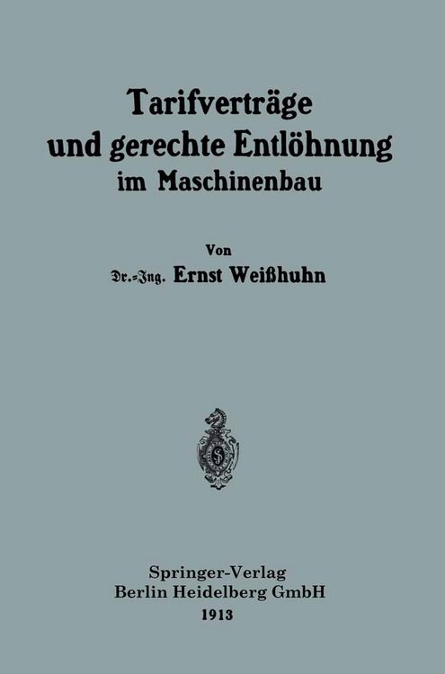 Produktbild: Tarifvertr&auml;ge und gerechte Entl&ouml;hnung im Maschinenbau