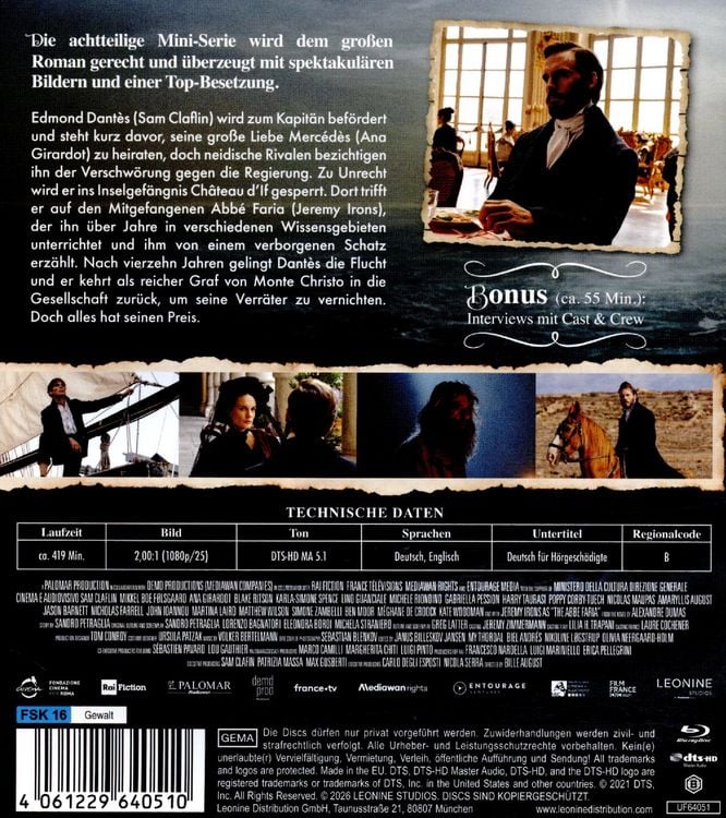 Produktbild: Der Graf von Monte Christo [2 BRs]