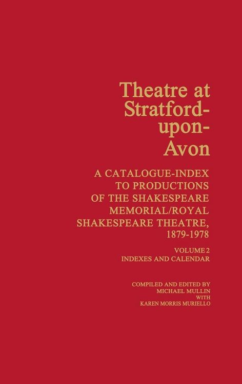 Produktbild: Theatre at Stratford-Upon-Avon