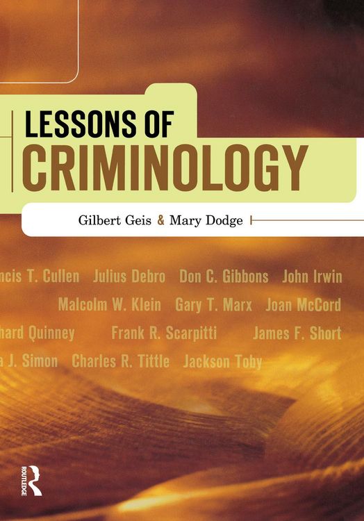 Produktbild: Lessons of Criminology