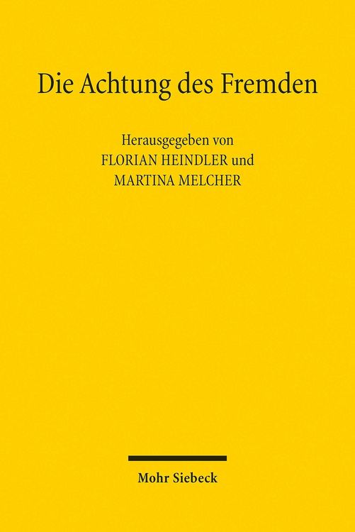 Produktbild: Die Achtung des Fremden