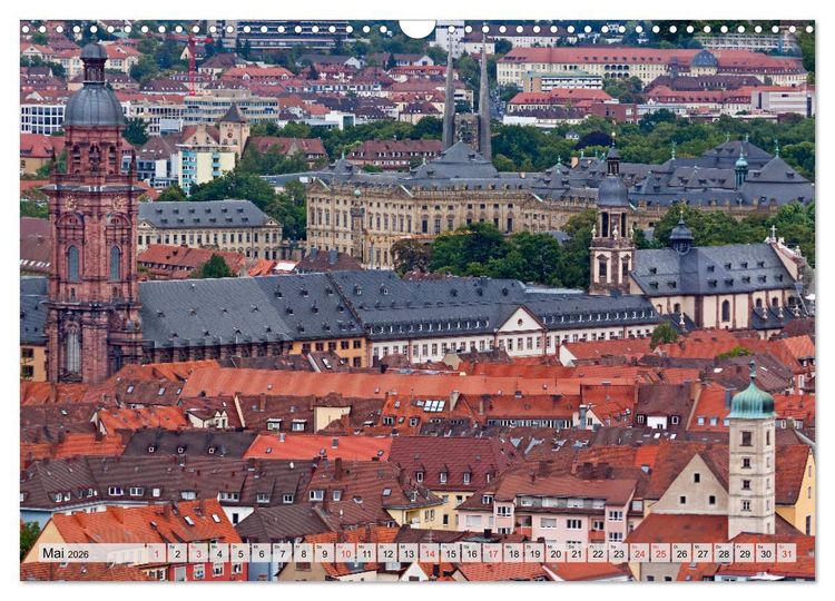 Produktbild: W&Uuml;RZBURG - ALTSTADT IMPRESSIONEN (Wandkalender 2026 DIN A3 quer), CALVENDO Monatskalender