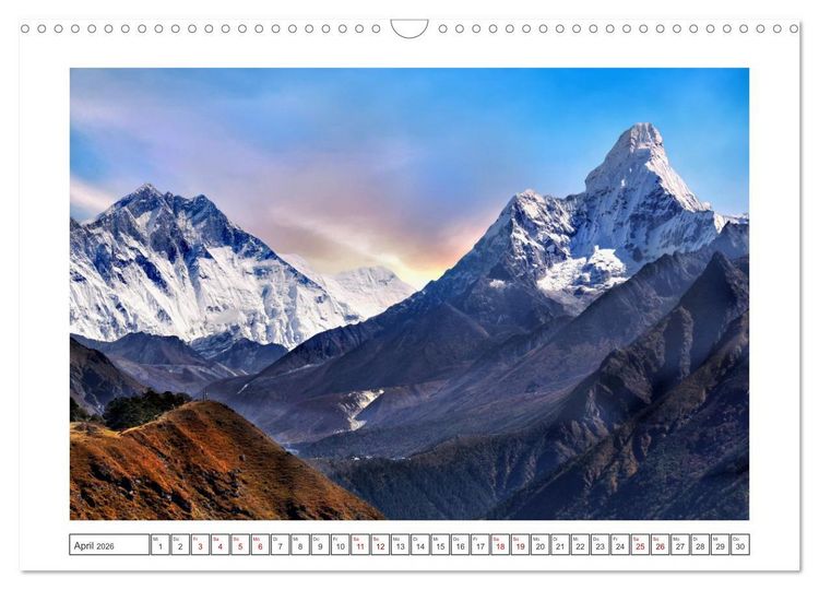 Produktbild: Himalaya - Bergparadies (Wandkalender 2026 DIN A3 quer), CALVENDO Monatskalender