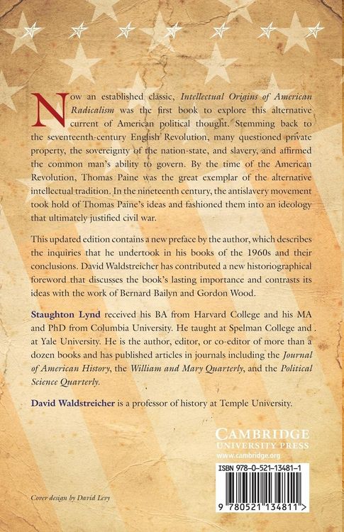Produktbild: Intellectual Origins of American Radicalism