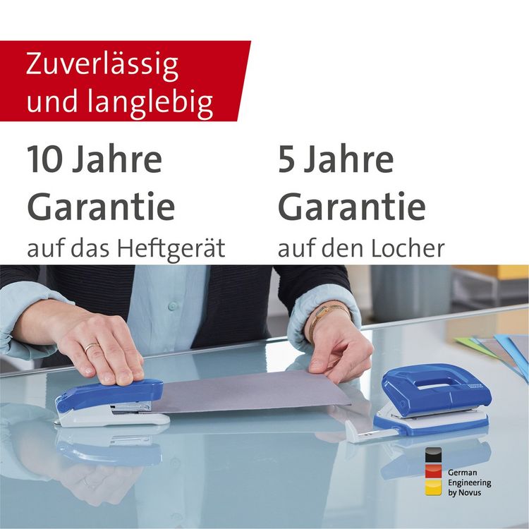 Produktbild: novus Locher und Heftger&auml;t blau