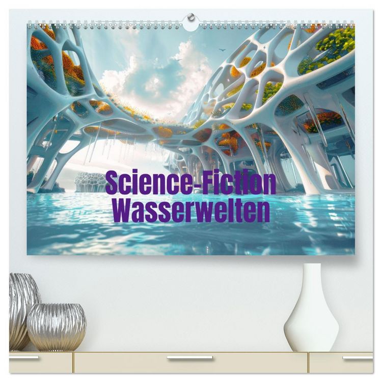 Produktbild: Science-Fiction Wasserwelten (hochwertiger Premium Wandkalender 2026 DIN A2 quer), Kunstdruck in Hochglanz
