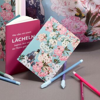 Produktbild: Heft A6 kariert, Geisha