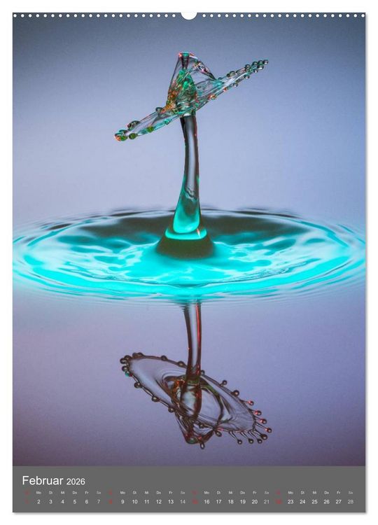 Produktbild: Liquid Art, Highspeed Tropfenfotografie (Wandkalender 2026 DIN A2 hoch), CALVENDO Monatskalender