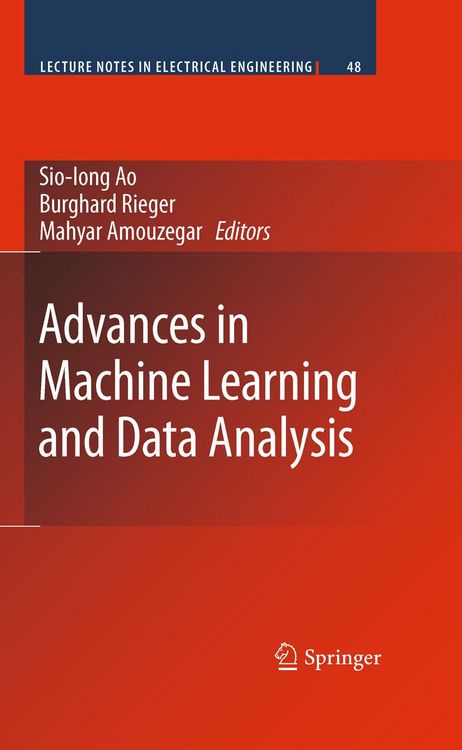 Produktbild: Advances in Machine Learning and Data Analysis