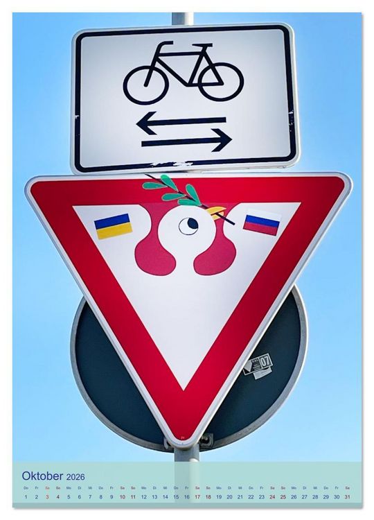 Produktbild: LUSTIGE VERKEHRSSCHILDER (Wandkalender 2026 DIN A3 hoch), CALVENDO Monatskalender