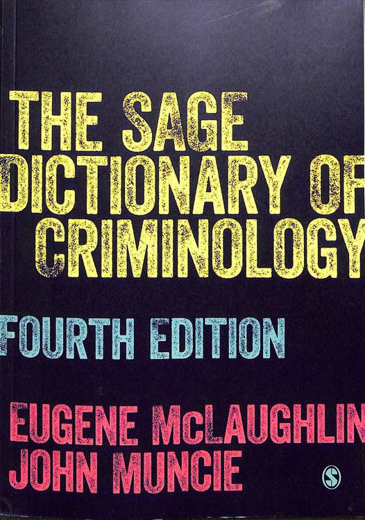 Produktbild: The SAGE Dictionary of Criminology
