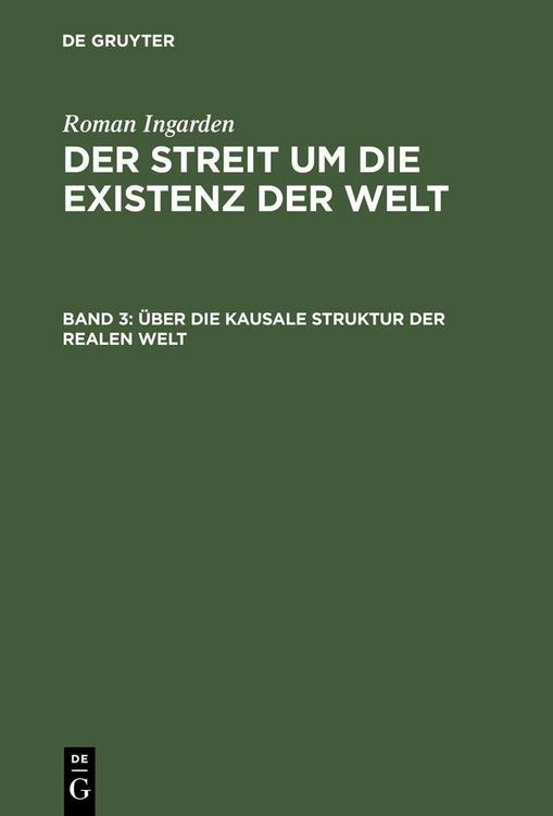 Produktbild: &Uuml;ber die kausale Struktur der realen Welt