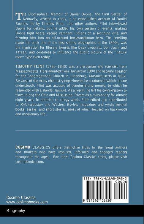 Produktbild: Biographical Memoir of Daniel Boone