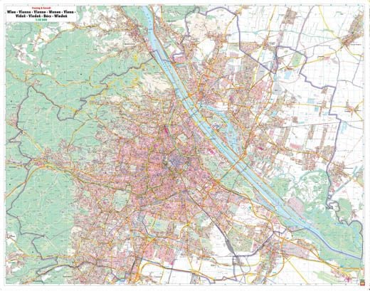 Produktbild: freytag & berndt Poster Wien Gesamtplan 1:25.000