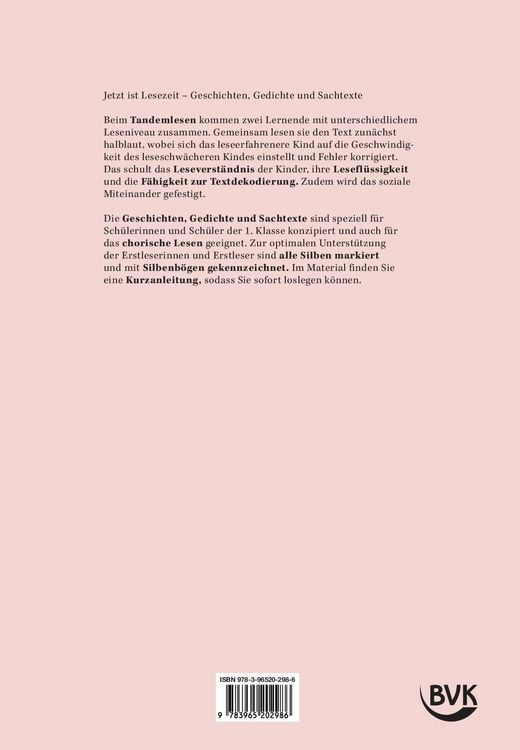 Produktbild: Tandemlesen 1. Klasse