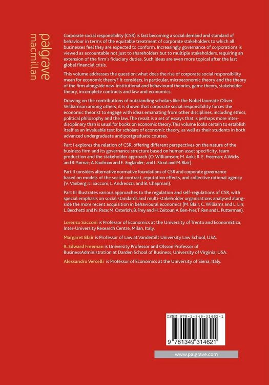 Produktbild: Corporate Social Responsibility and Corporate Governance