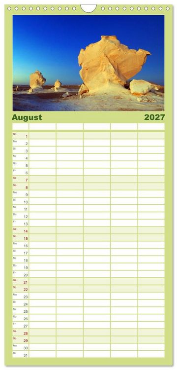 Produktbild: Familienplaner 2027 - &Auml;gypten mit 5 Spalten (Wandkalender, 21 x 45 cm) CALVENDO