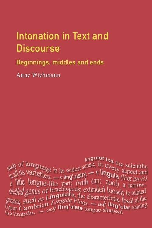 Produktbild: Intonation in Text and Discourse